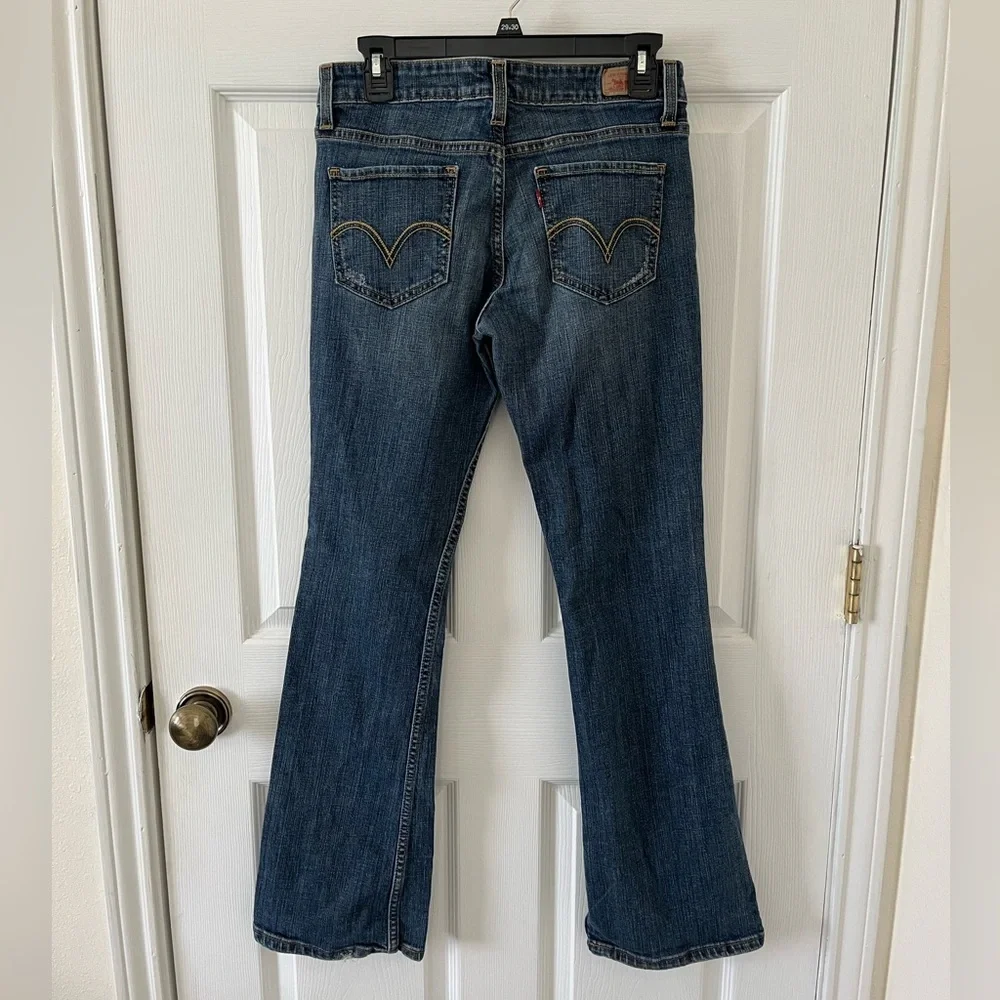 Levi's Dark Blue Flare Jeans - Picture 2 of 5